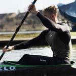 Load image into Gallery viewer, Férfi hosszú ujjú, Tecnostretch™ Performance evezős aláöltözet - Zöld, oldalról
